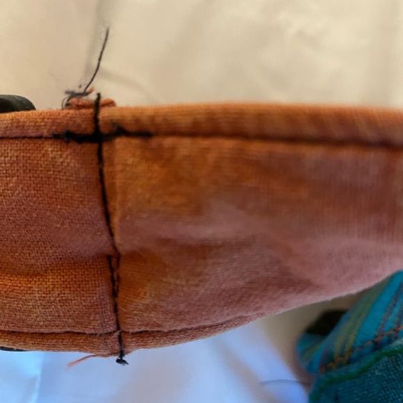 Bohemian Multicolor Shoulder Bag with Om Design - Picture 9 of 11